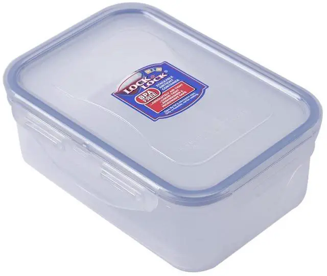 Main image of LocknLock Easy Essentials Rectangular Butter and Cheese Container Food Container, Small, 15.0 Ounce - Clear