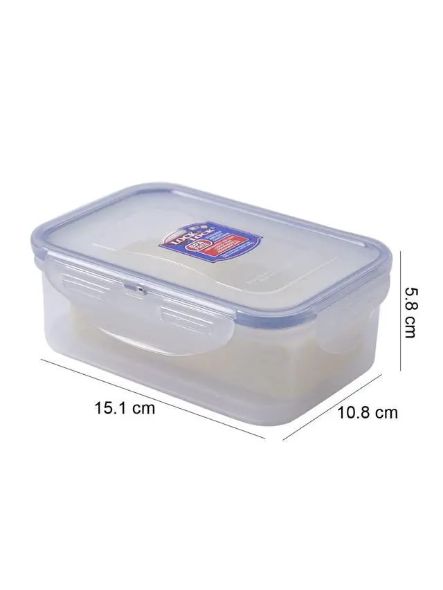 Alt view image 5 of 7 - LocknLock Easy Essentials Rectangular Butter and Cheese Container Food Container, Small, 15.0 Ounce - Clear