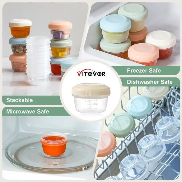 Alt view image 5 of 7 - 16 Pack 2 oz Salad Dressing Container to Go, Small Condiment Containers with Lids for Lunch Bento Box, Reusable Plastic Snack Jars, Deli Containers, Colorful Sauce Cups, Dishwasher Safe
