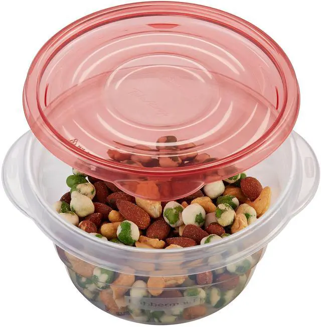 Alt view image 5 of 6 - TakeAlongs Small Bowl Food Storage Containers, 3.2 Cup, Tint Chili, 2 Count