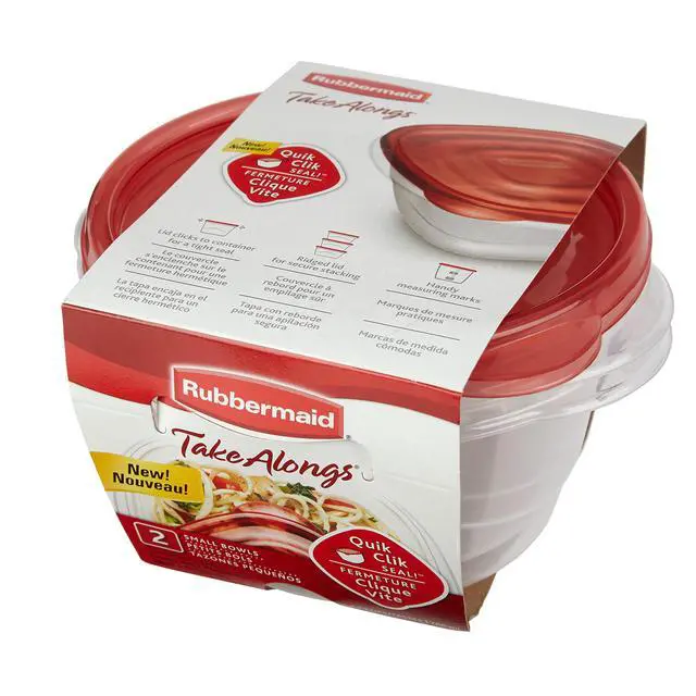 Alt view image 6 of 6 - TakeAlongs Small Bowl Food Storage Containers, 3.2 Cup, Tint Chili, 2 Count