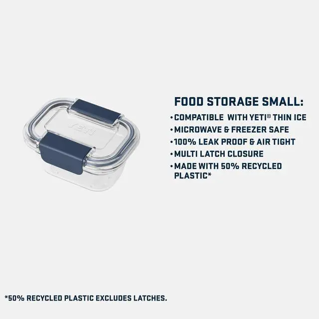 Alt view image 4 of 7 - Food Storage Container, BPA Free, Locking & Airtight Lid, Microwave, Freezer, and Dishwasher Safe, Leak-Proof, Cooler and Thin Ice Compatible, Small