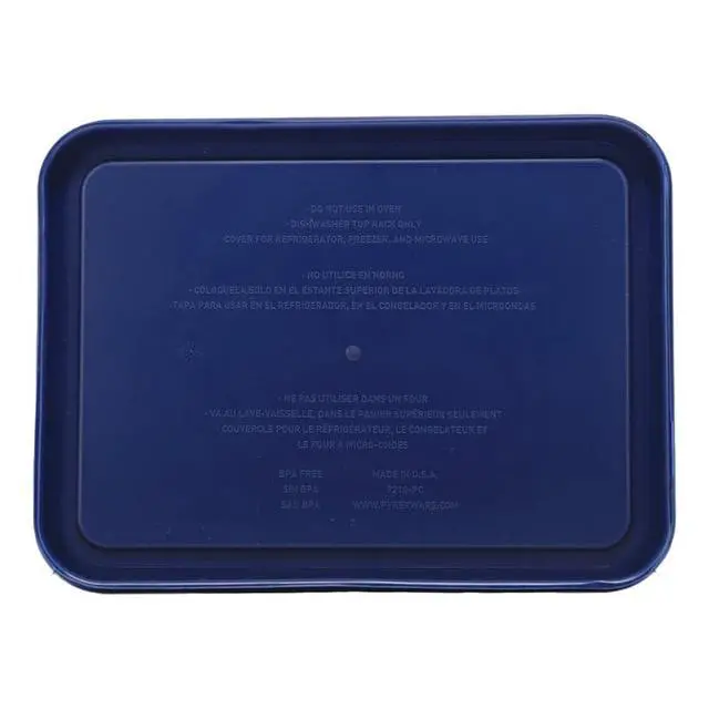 Alt view image 2 of 5 - 7210-PC 3-Cup Blue Plastic Food Storage Lids, 2-Pack