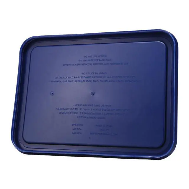 Alt view image 4 of 5 - 7210-PC 3-Cup Blue Plastic Food Storage Lids, 2-Pack