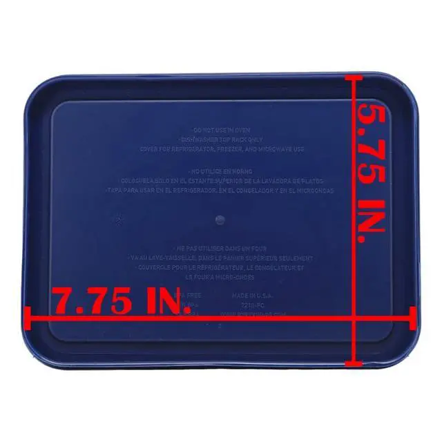 Alt view image 5 of 5 - 7210-PC 3-Cup Blue Plastic Food Storage Lids, 2-Pack