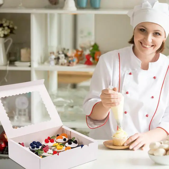 Alt view image 7 of 7 - 6PCS Cupcake Boxes - Hold 12 Count Cupcake Containers with Window, Food Grade Cupcake Holder Easy Transport and Presentation - Ideal for Cupcakes, Desserts, and More