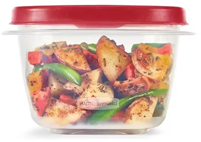 Alt view image 3 of 6 - Easy Find Lids Food Storage Containers, 2 Cup, Racer Red, 4-Piece Set