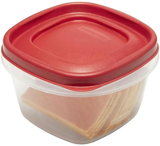 Alt view image 4 of 6 - Easy Find Lids Food Storage Containers, 2 Cup, Racer Red, 4-Piece Set