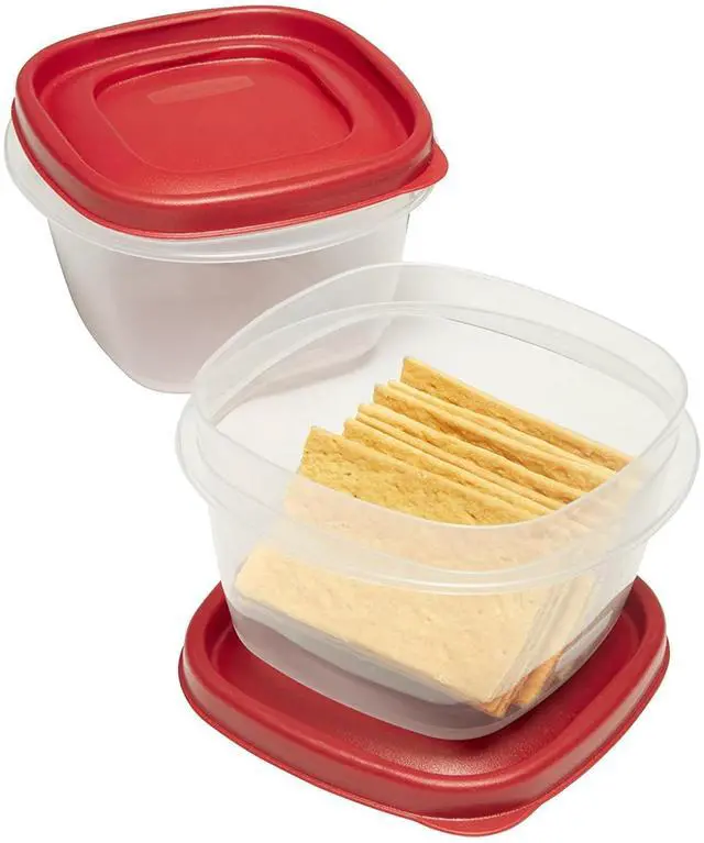 Alt view image 5 of 6 - Easy Find Lids Food Storage Containers, 2 Cup, Racer Red, 4-Piece Set
