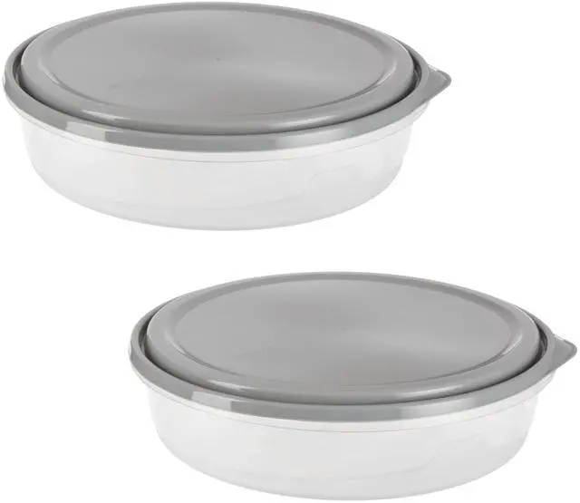 Main image of EveryWare Extra Large 12 inch Round Container 2 pack, BPA Free