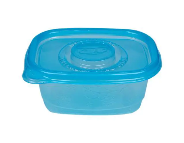 Alt view image 4 of 6 - GladWare FreezerWare Food Storage Containers with Lids, Small Rectangle BPA Free Plastic for Freezing Soups and Meal Prep, Crack Resistant, Microwave Dishwasher Safe, 24 Oz, 4 Count
