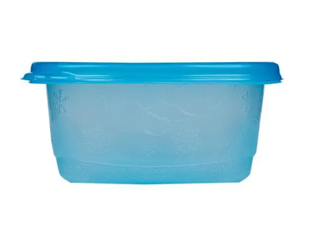 Alt view image 5 of 6 - GladWare FreezerWare Food Storage Containers with Lids, Small Rectangle BPA Free Plastic for Freezing Soups and Meal Prep, Crack Resistant, Microwave Dishwasher Safe, 24 Oz, 4 Count