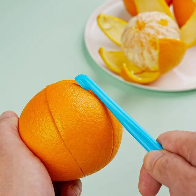 Alt view image 4 of 7 - 6 Orange Peeler Set Orange Peeler Easy Open Citrus Lemon Citrus Peeler Cutter Vegetable Slicer Fruit Tools Kitchen Gadgets(Neon Bright Color)