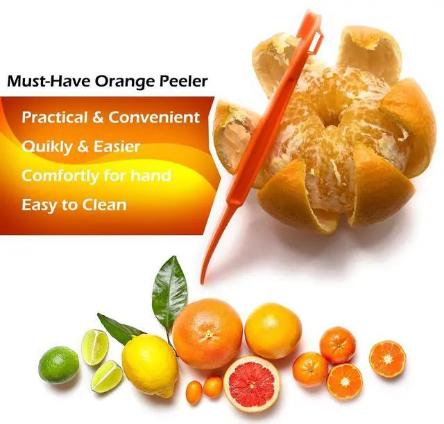 Alt view image 7 of 7 - Orange Peelers Tool, 7 Pack, Citrus Peeler Opener Slicer