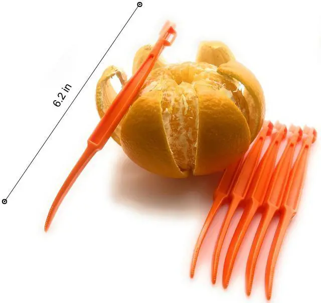 Alt view image 6 of 7 - Orange Peelers Tool, 7 Pack, Citrus Peeler Opener Slicer