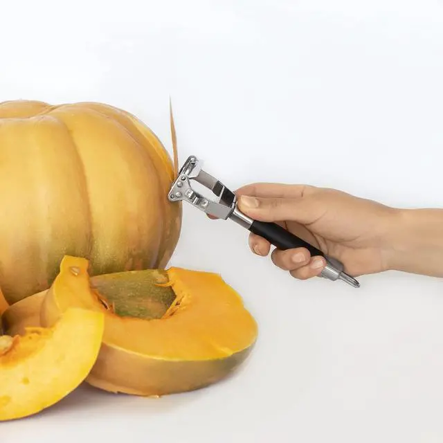 Alt view image 6 of 7 - Dual Julienne Peeler & Vegetable Peeler - Non-slip Handle - Apple Peeler & Potato Peeler, Orange Peeler, Zoodles Maker - Y Peeler, Veggie Peeler for Making Delicious Veggie Noodles