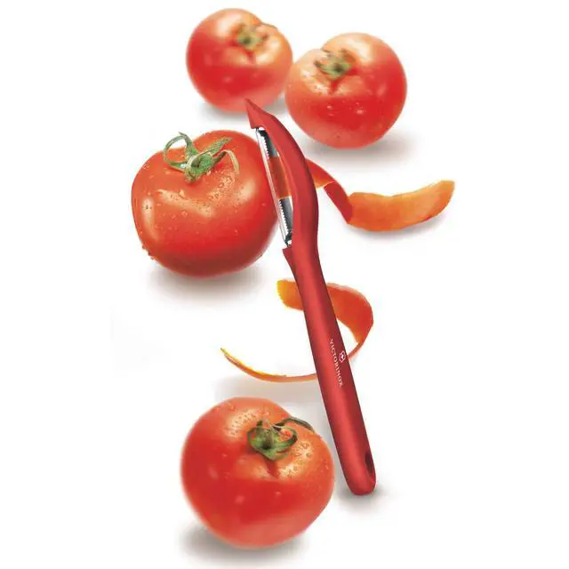 Alt view image 4 of 4 - VIC-7.6075.1 Specialty Knives & Tools Peelers Peeler Serrated Red,Multi