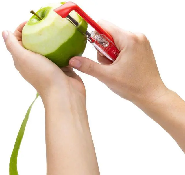 Alt view image 2 of 7 - Sharple Self-Sharpening Vegetable Peeler - Red