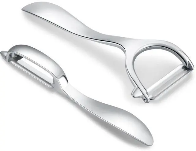 Main image of Set of 2 Stainless Steel Vegetable Peeler,Y-Shaped and I-Shaped Stainless Steel Peelers For Potatoes, All Fruits & Veggies¡