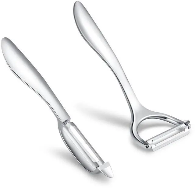 Alt view image 3 of 7 - Set of 2 Stainless Steel Vegetable Peeler,Y-Shaped and I-Shaped Stainless Steel Peelers For Potatoes, All Fruits & Veggies¡