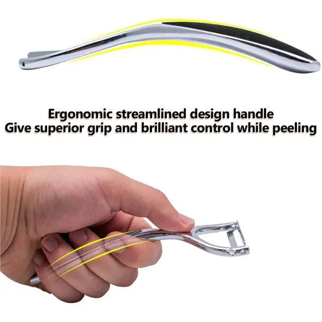 Alt view image 5 of 5 - Vegetable peelers for Kitchen, Y shaped peeler for Vegetables, Fruits, Potatoes with Ergonomic Grip, 1 Pack