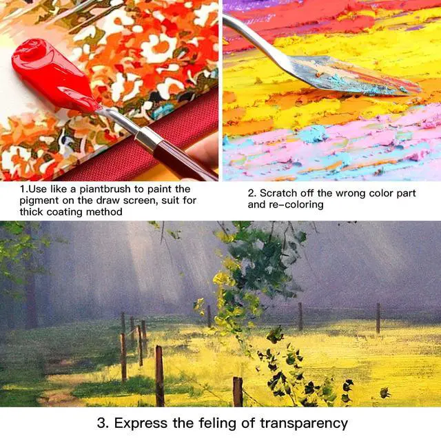 Alt view image 6 of 7 - 10PCS Palette Knife, Stainless Steel Painting Knife Set, Flexible Spatula Pallet Knife, Metal Artist Knives, Oil Painting Accessories Color Mixing Scraper for Oil, Canvas, Acrylic Painting
