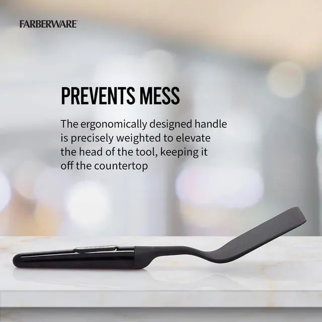 Alt view image 4 of 6 - Professional Heat Resistant Nylon Short Turner-Safe for Non-Stick Cookware, One Size, Black