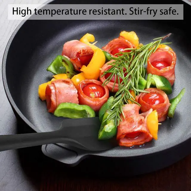 Alt view image 2 of 7 - Silicone Spatula Set of 4, 500°F Heat Resistant BPA Free