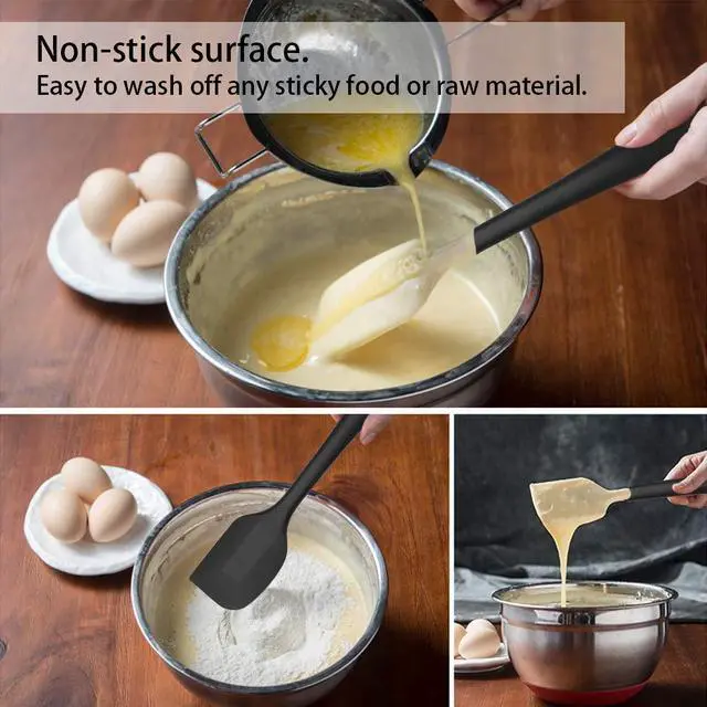 Alt view image 4 of 7 - Silicone Spatula Set of 4, 500°F Heat Resistant BPA Free