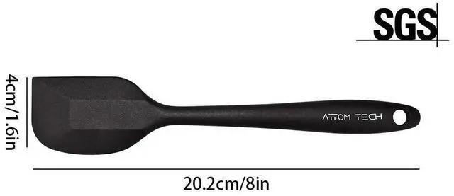 Alt view image 5 of 7 - Silicone Spatula Set of 4, 500°F Heat Resistant BPA Free