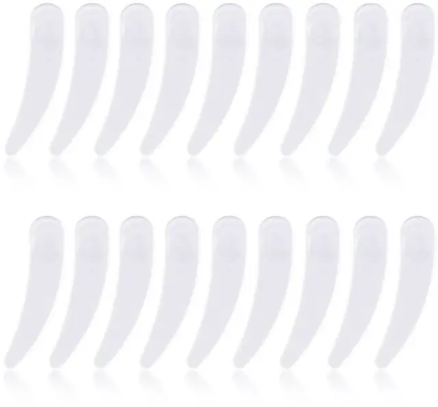 Main image of 100PCS Cosmetic Spatulas, Small Makeup Spatula, Mini Plastic Makeup Scoop for Mixing and Sampling, Skin Care Facial Cream Mask Spatula (White)