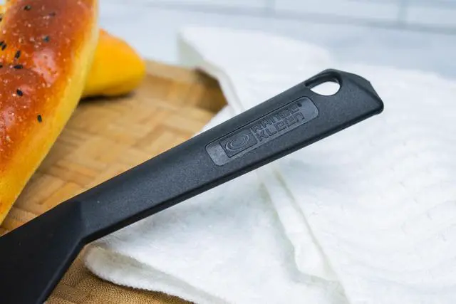 Alt view image 4 of 6 - Black Nonstick Slotted Spatula/Turner for Crepes, Eggs, Brownies, Lasagna