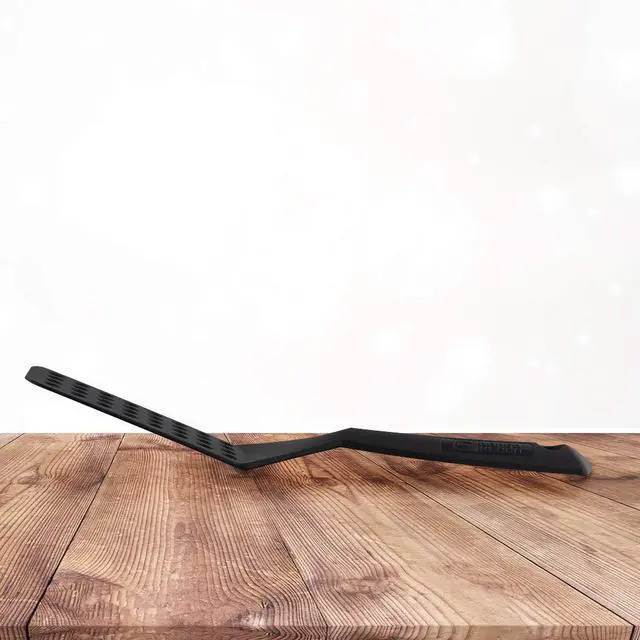 Alt view image 5 of 6 - Black Nonstick Slotted Spatula/Turner for Crepes, Eggs, Brownies, Lasagna