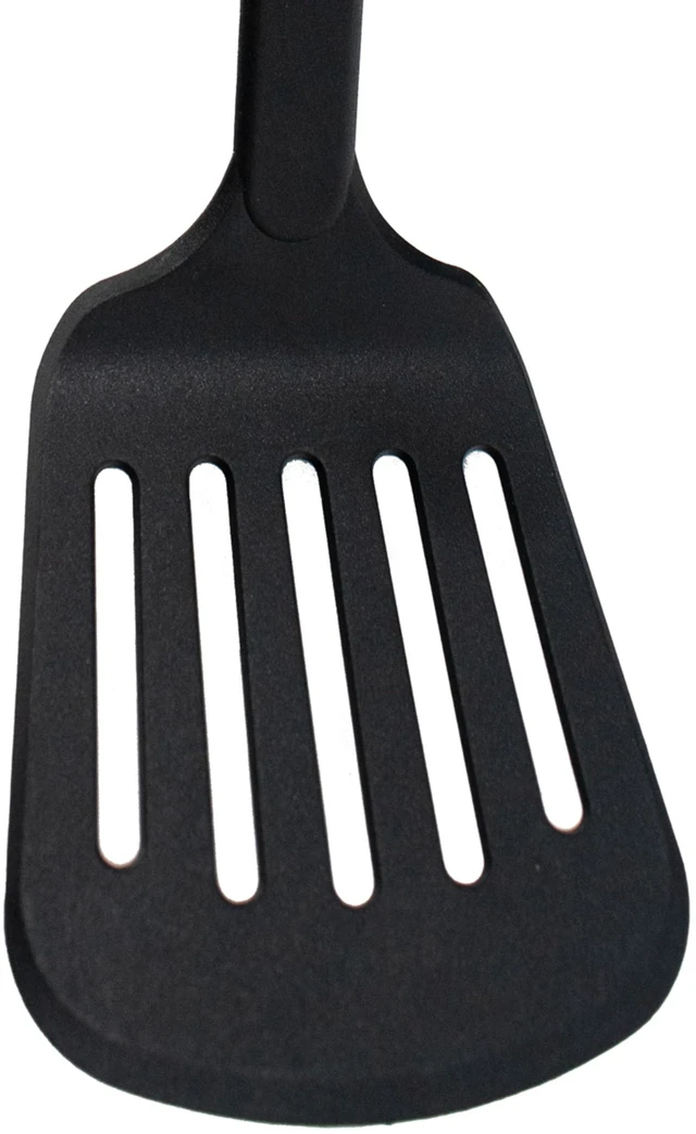 Alt view image 2 of 6 - Nylon Nonstick 13-Inch Slotted Spatula, Black