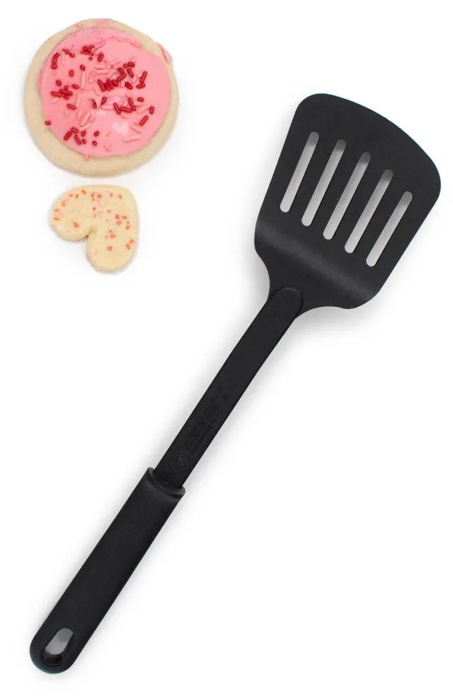 Alt view image 4 of 6 - Nylon Nonstick 13-Inch Slotted Spatula, Black