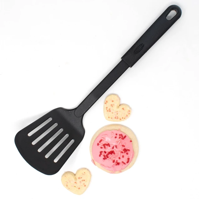 Alt view image 6 of 6 - Nylon Nonstick 13-Inch Slotted Spatula, Black