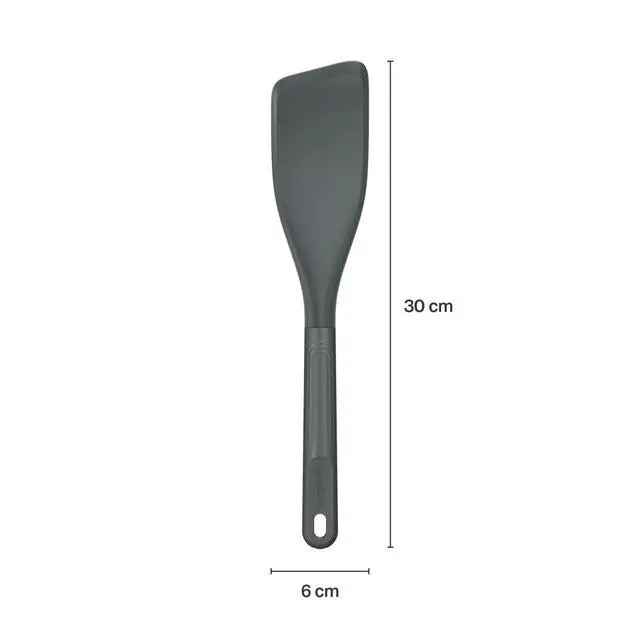 Alt view image 2 of 6 - E980236 Easy Lift Turner, Sustainable Wheatstraw/Silicone, Spatula for Cooking, Non Stick, Heat Resistant Silicone Head, Beluga Grey, 11.8" x 23.", Dishwasher Safe, 5 Year Guarantee