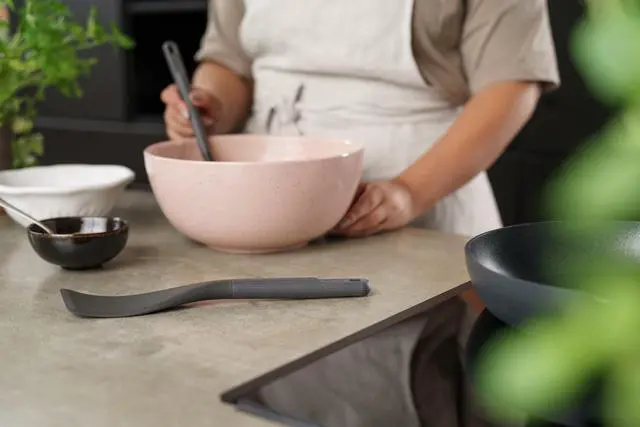 Alt view image 6 of 6 - E980236 Easy Lift Turner, Sustainable Wheatstraw/Silicone, Spatula for Cooking, Non Stick, Heat Resistant Silicone Head, Beluga Grey, 11.8" x 23.", Dishwasher Safe, 5 Year Guarantee