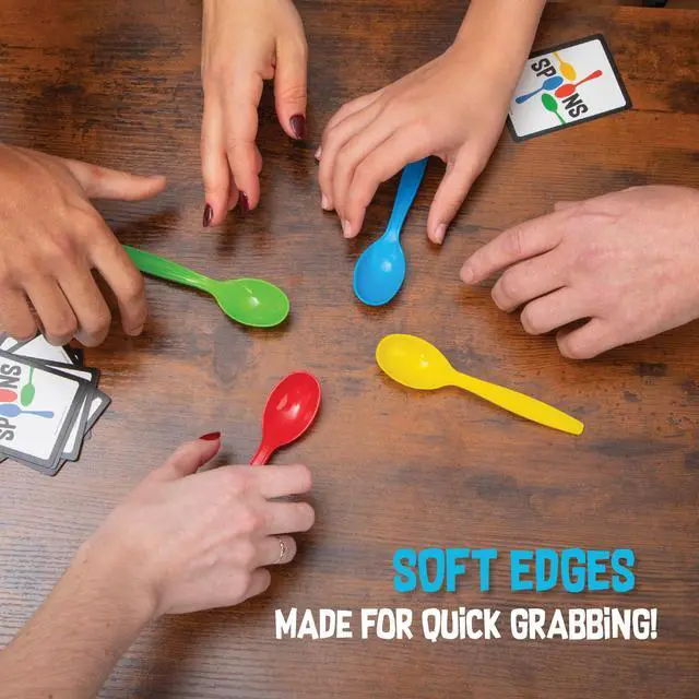 Alt view image 5 of 6 - Spoons in a Case, Card Games for Kids - Spoons Game, Fun Family Games for Kids and Adults, Game Night, Travel Games, 3-6 Players, Ages 7+
