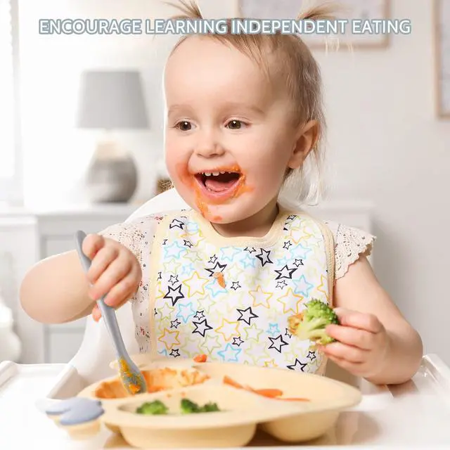 Alt view image 6 of 7 - Silicone Baby Feeding Spoons, First Stage Baby Infant Spoons, Soft-Tip Easy on Gums I Training Spoon Self Feeding, Dishwasher & Boil-proof, 6 Pack