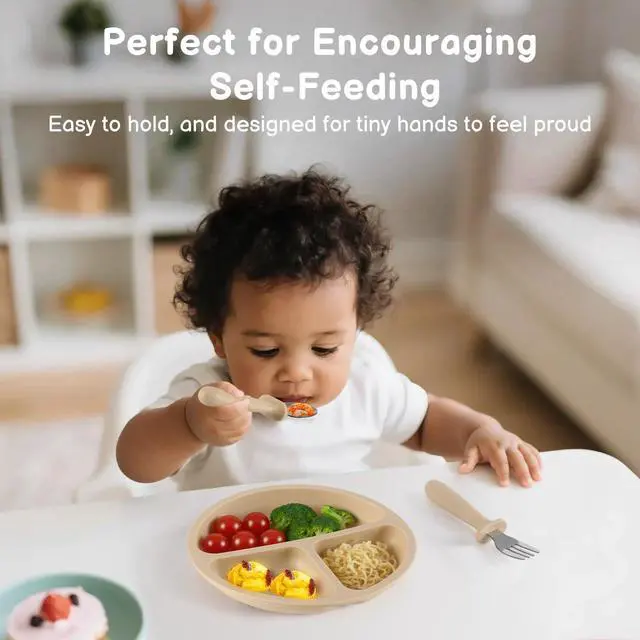 Alt view image 5 of 7 - Toddler Utensils, 6 Pack kids Silverware Set with Silicone Handle, 18/8 Stainless Steel Children Safe Forks and Spoons, Dishwasher Safe