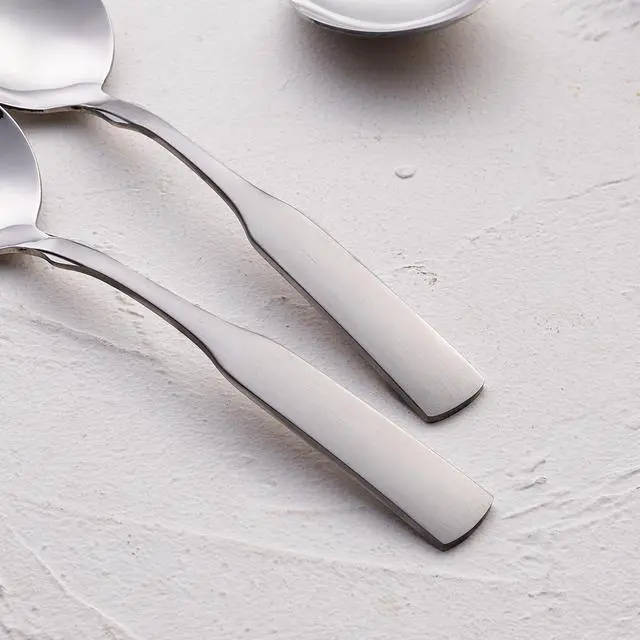Alt view image 5 of 6 - Stainless Steel 6.1' Heavy Duty Round Spoons, Dinner & Table Spoon Set, 6-Piece