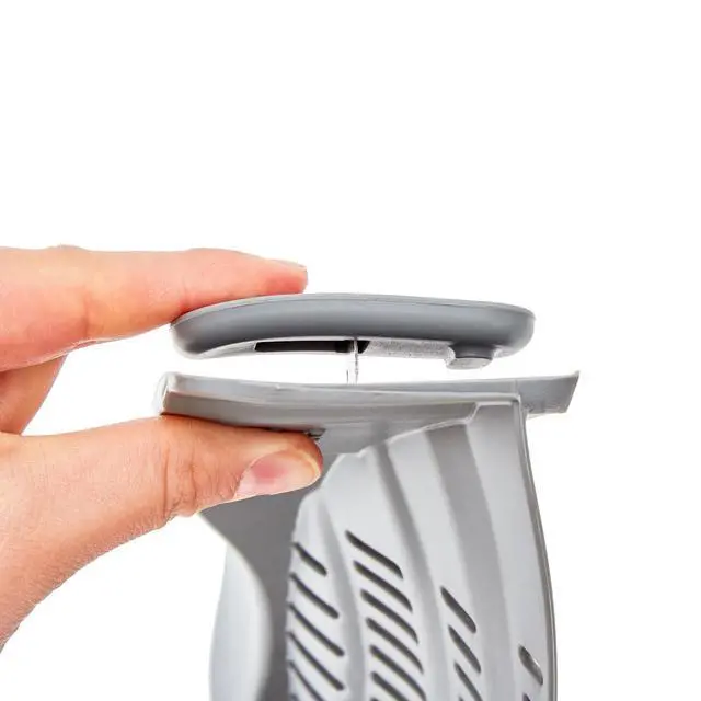 Alt view image 7 of 7 - Silicone Clip On Strainer for Pots and Pans - Heat Resistant, Food, Noodle, Meat, Fruits, Vegetables and Pasta Strainer - Versatile Kitchen Gadget and Colander (Gray)