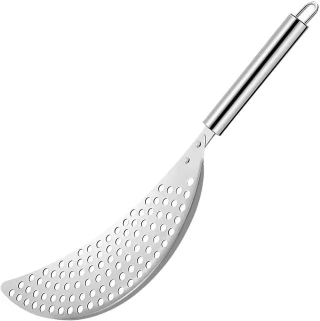 Main image of Held Crescent Drainer Pan Pot Strainer with Handle Stainless Steel Hand for Spaghetti Fry Noodles Fruit Vegetable Pasta Strainer Colander Heavy Duty Food Drainers