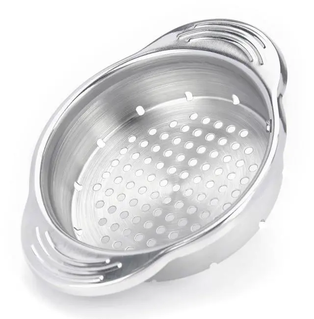 Main image of Tuna Can Strainer Press, Stainless Steel Food-Grade Tuna Can Colander with Lower Side Holes for Regular-Size and Wide-Necked Tunas 1-Pack