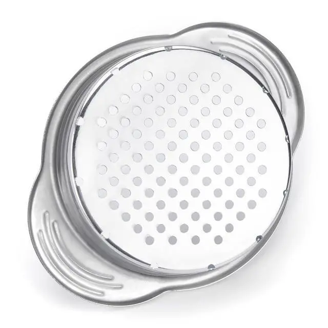 Alt view image 3 of 5 - Tuna Can Strainer Press, Stainless Steel Food-Grade Tuna Can Colander with Lower Side Holes for Regular-Size and Wide-Necked Tunas 1-Pack