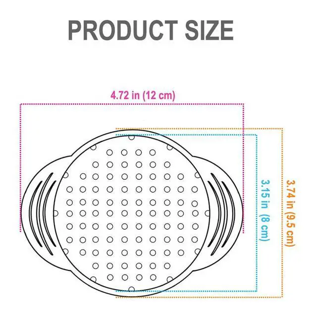 Alt view image 4 of 5 - Tuna Can Strainer Press, Stainless Steel Food-Grade Tuna Can Colander with Lower Side Holes for Regular-Size and Wide-Necked Tunas 1-Pack