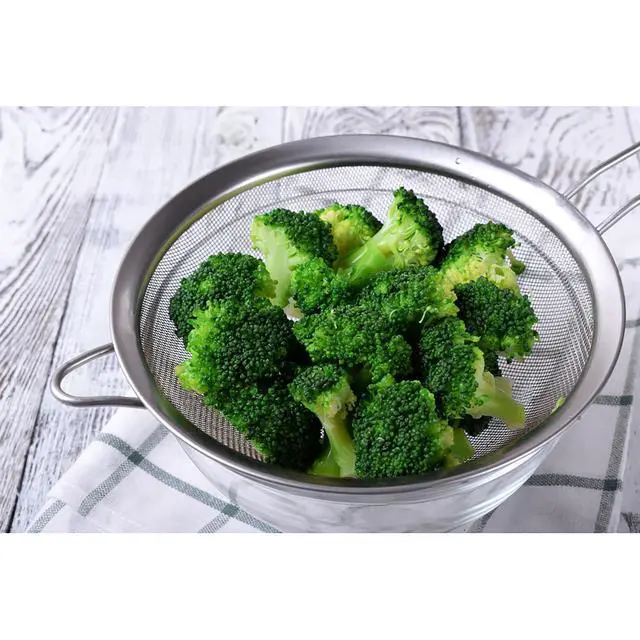 Alt view image 4 of 5 - Fine Mesh Strainer With Helper Handle, 18/8 Stainless Steel, 6-Inch, For Sifting, Draining, And Straining Pasta, Vegetables, Stocks, And Sauces