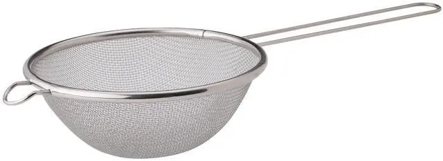 Main image of Fine Mesh Strainer With Helper Handle, 18/8 Stainless Steel, 6-Inch, For Sifting, Draining, And Straining Pasta, Vegetables, Stocks, And Sauces