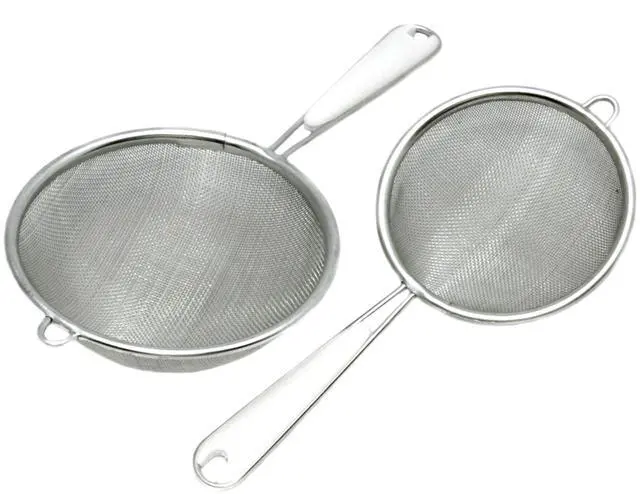 Main image of Basic Mesh Strainer, 3 and 4 Inch, 2 Piece Set, Stainless Steel